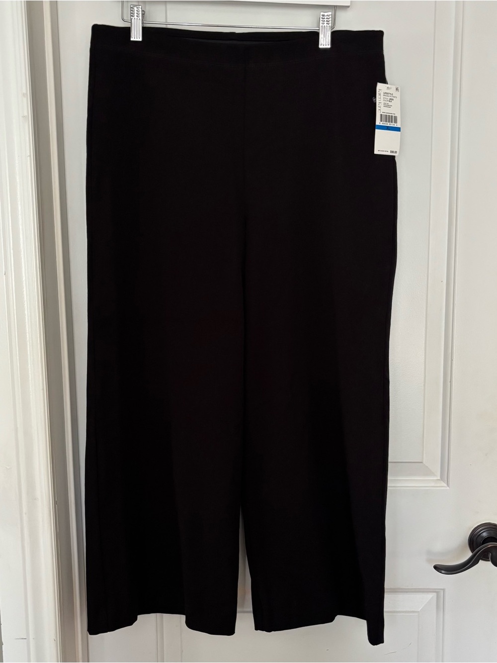 Karen Kane Brooklyn wide leg cropped pants black XL professional staple capsule - Picture 4 of 12